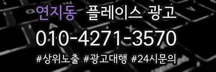 연지동 플레이스 광고