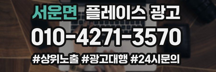 서운면 플레이스 광고
