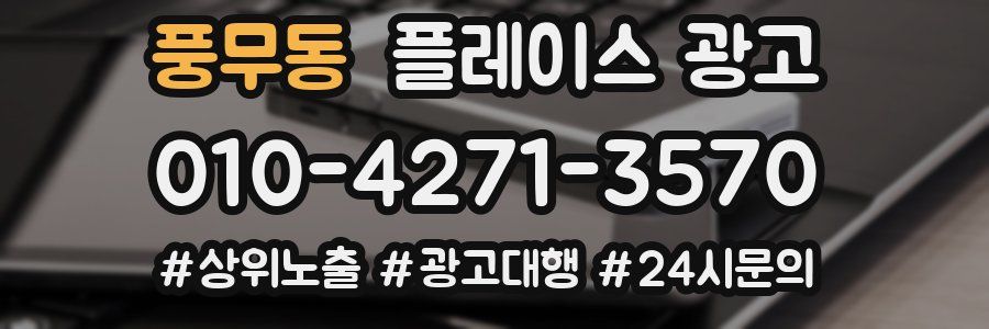 풍무동 플레이스 광고