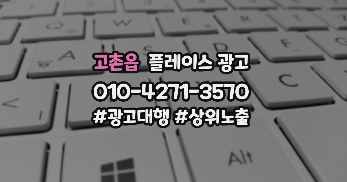 고촌읍 플레이스 광고