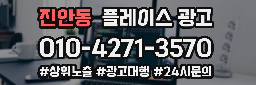 진안동 플레이스 광고