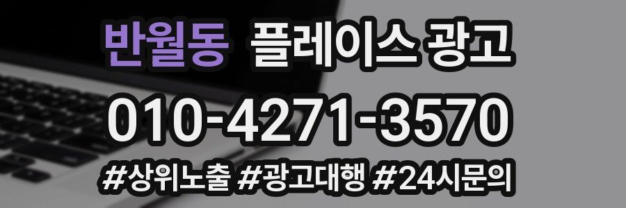 반월동 플레이스 광고