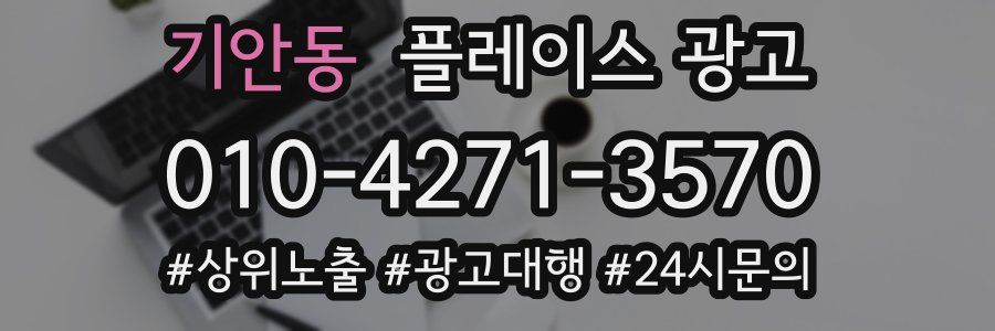 기안동 플레이스 광고