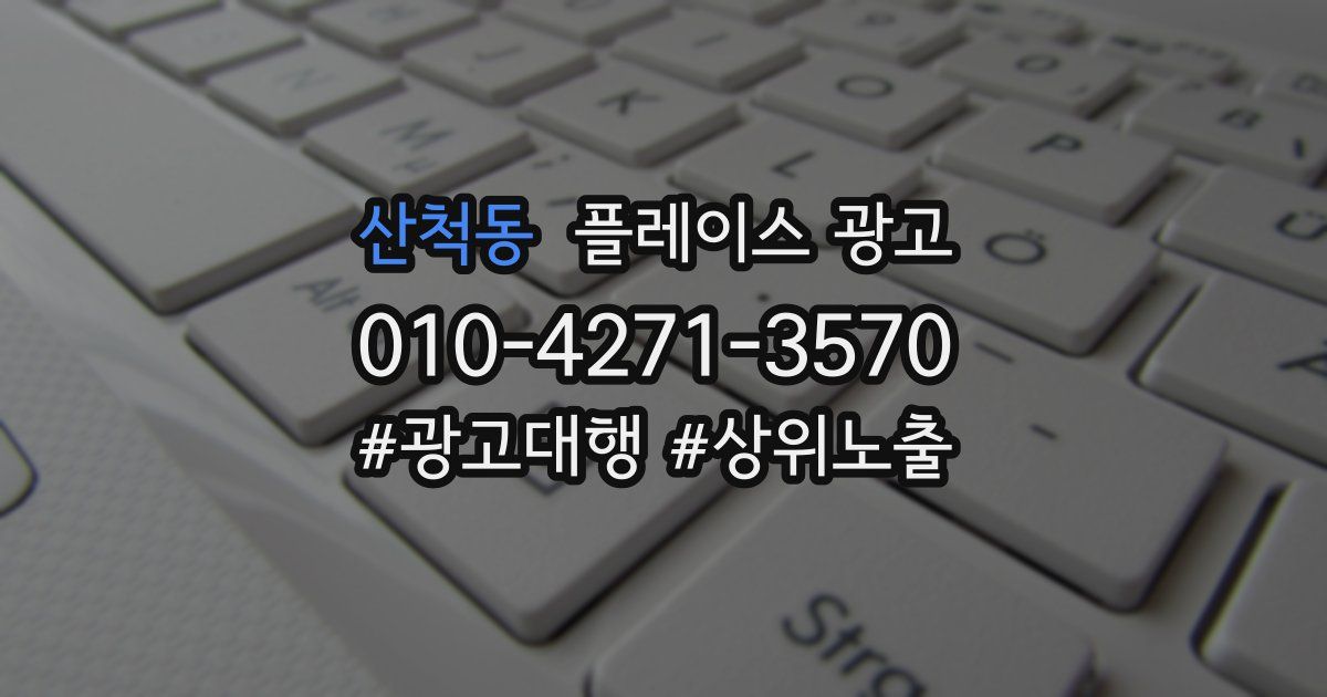 산척동 플레이스 광고