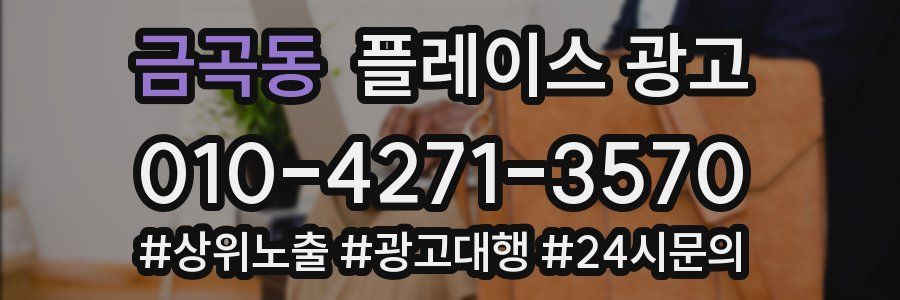 금곡동 플레이스 광고