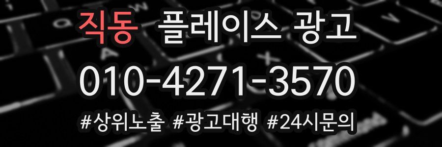 직동 플레이스 광고