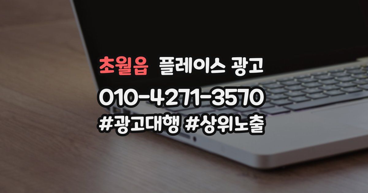 초월읍 플레이스 광고
