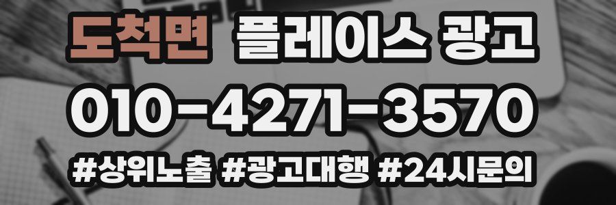 도척면 플레이스 광고