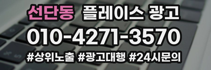 선단동 플레이스 광고