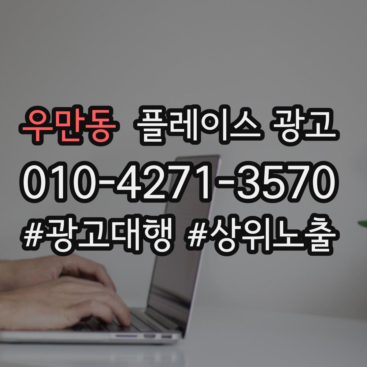 우만동 플레이스 광고