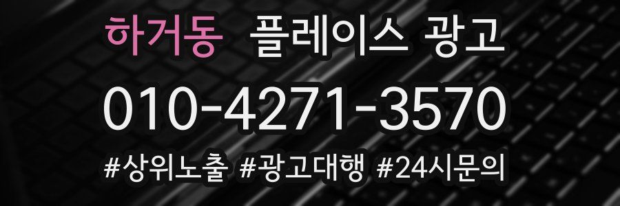 하거동 플레이스 광고