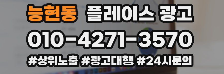 능현동 플레이스 광고