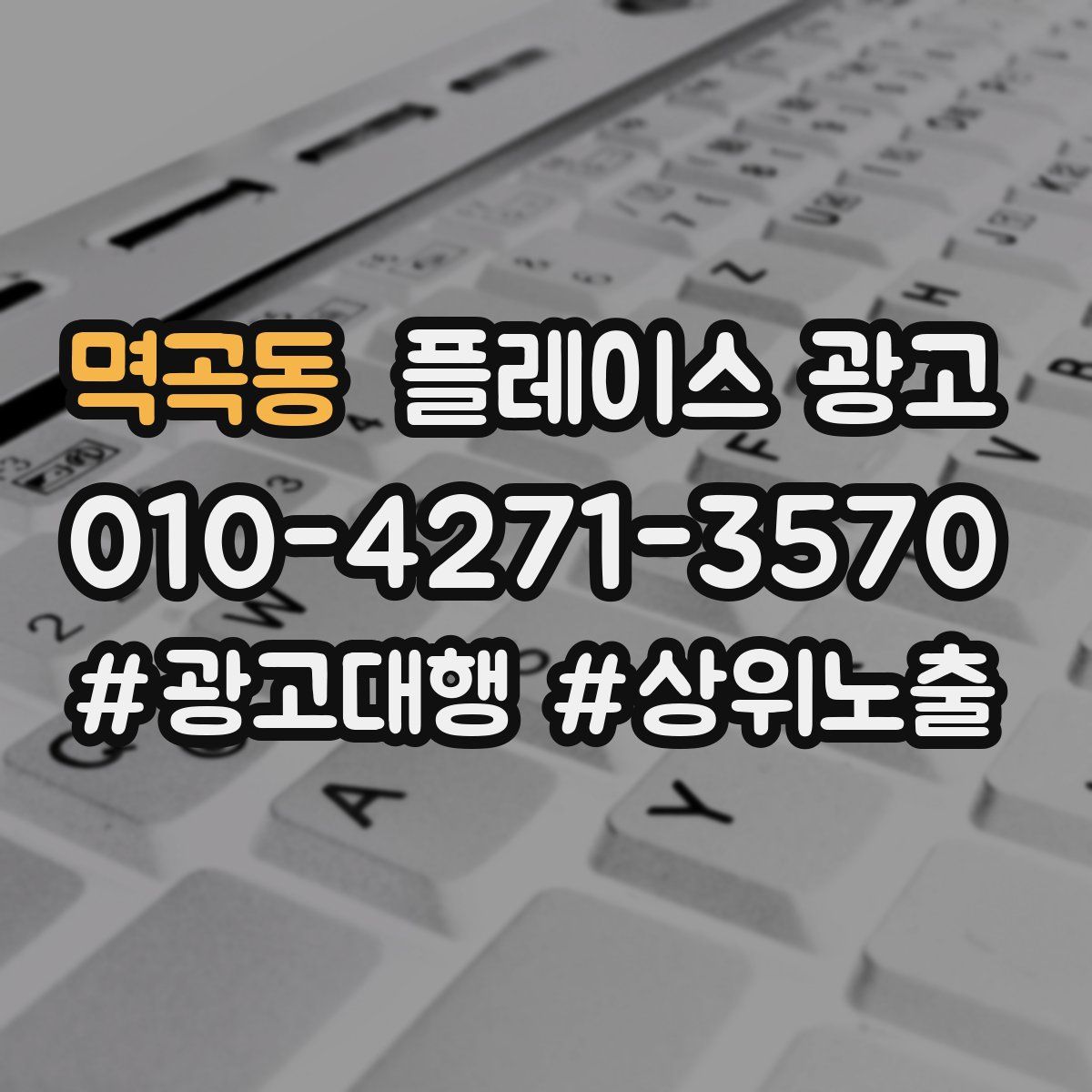 멱곡동 플레이스 광고