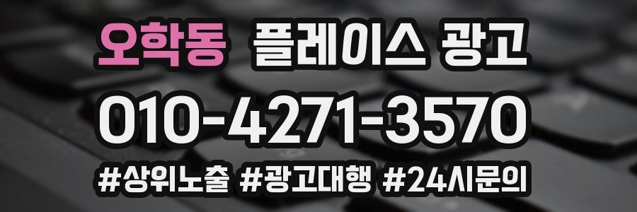오학동 플레이스 광고