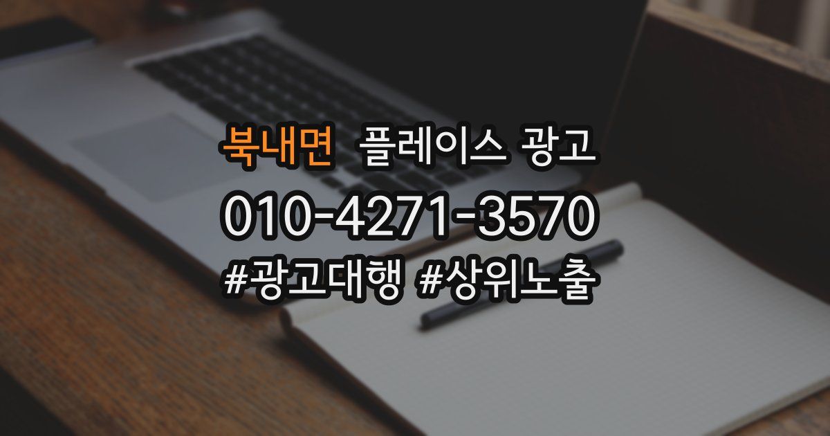북내면 플레이스 광고
