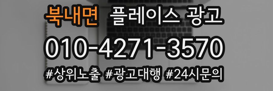 북내면 플레이스 광고