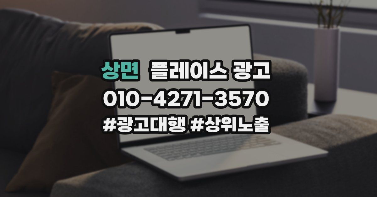 상면 플레이스 광고