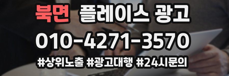 북면 플레이스 광고