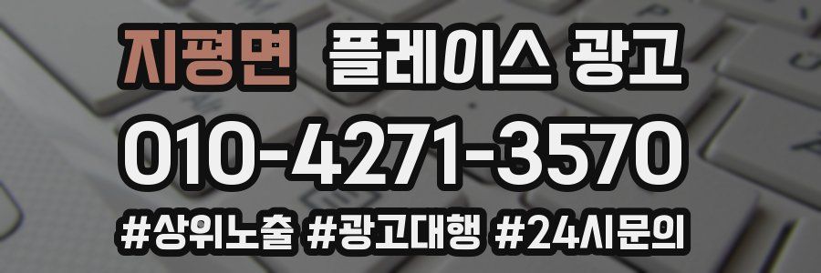 지평면 플레이스 광고