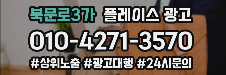 북문로3가 플레이스 광고