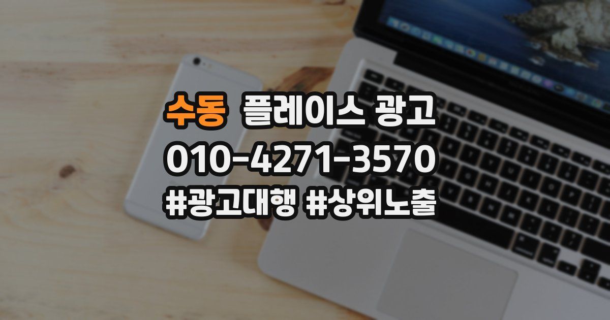 수동 플레이스 광고