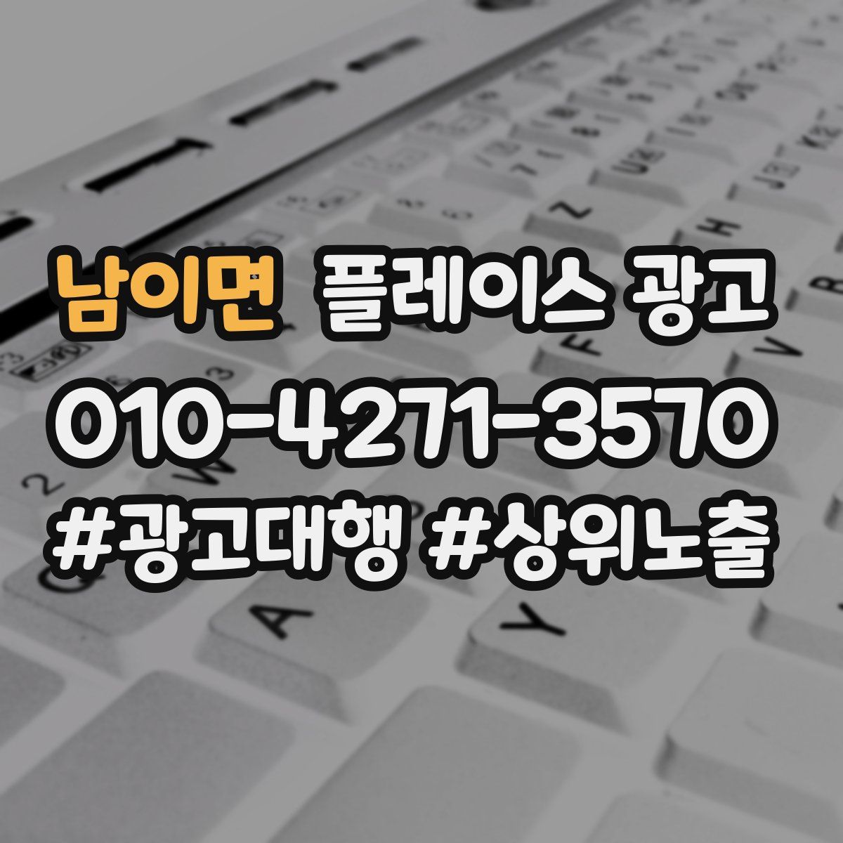 남이면 플레이스 광고
