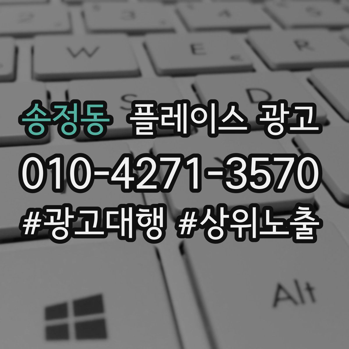 송정동 플레이스 광고