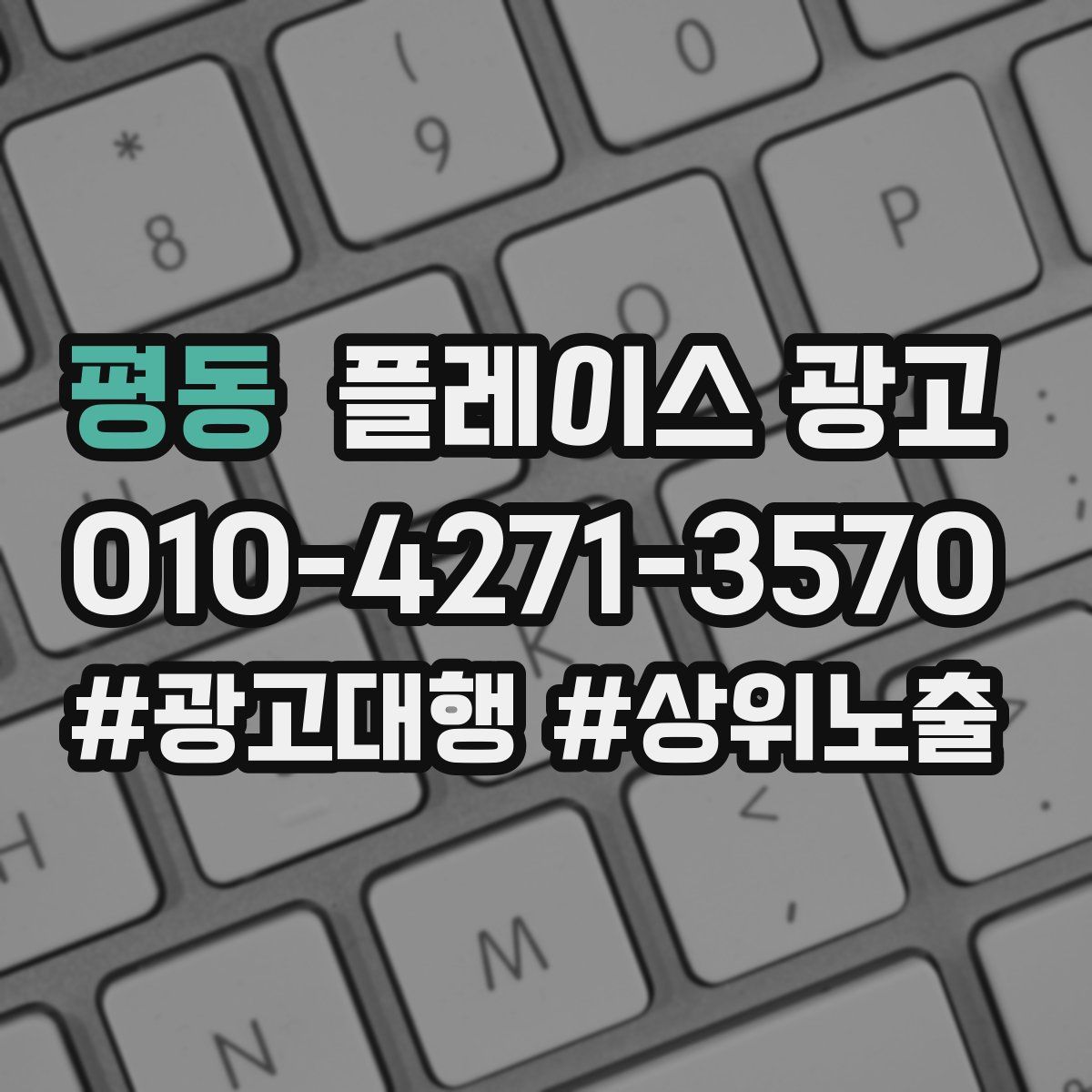 평동 플레이스 광고
