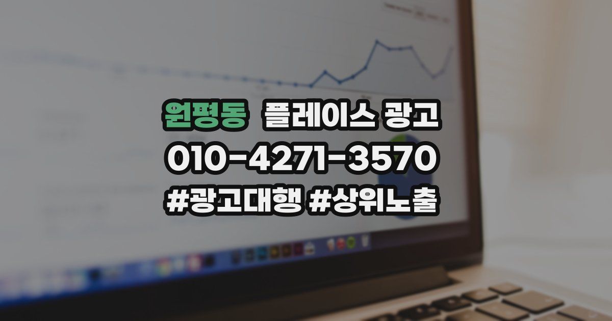 원평동 플레이스 광고