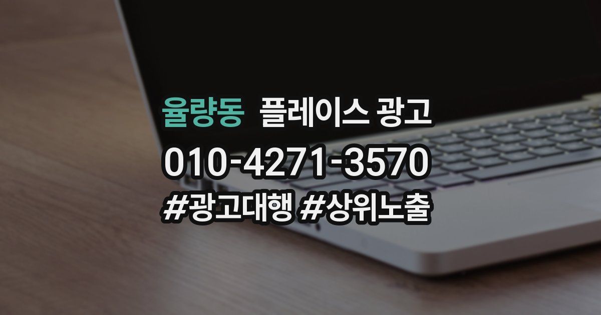 율량동 플레이스 광고