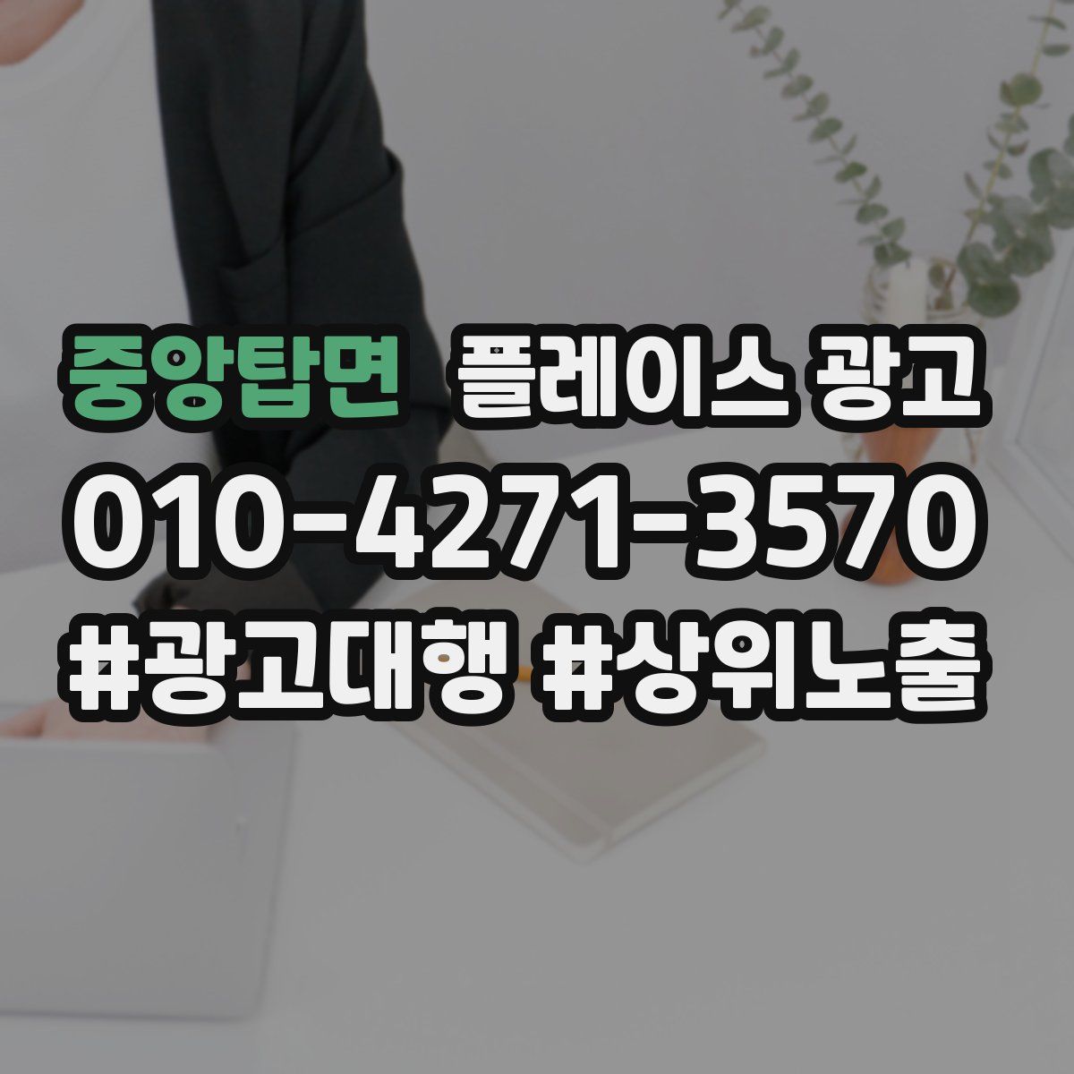 중앙탑면 플레이스 광고