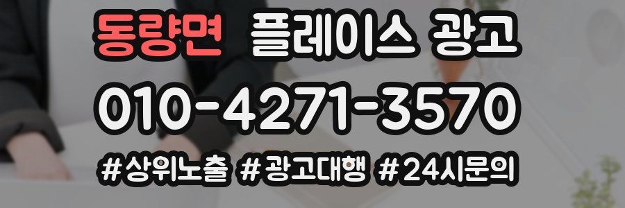 동량면 플레이스 광고