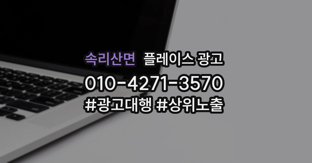 속리산면 플레이스 광고