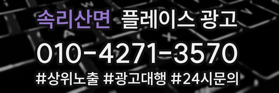 속리산면 플레이스 광고