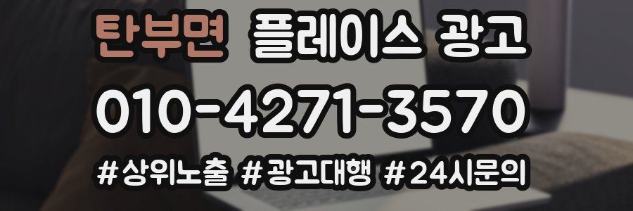 탄부면 플레이스 광고