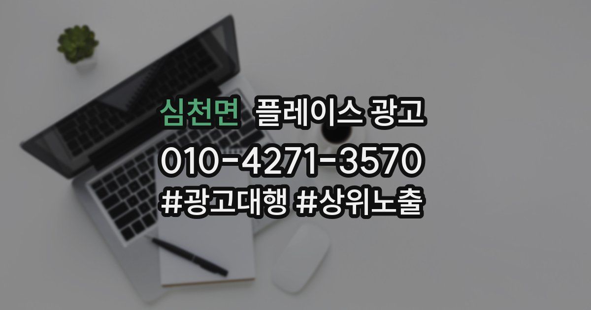 심천면 플레이스 광고