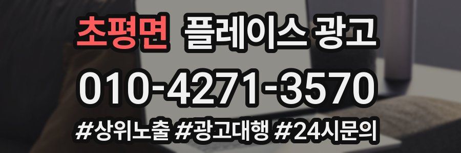 초평면 플레이스 광고