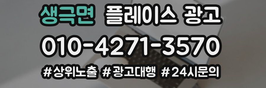 생극면 플레이스 광고