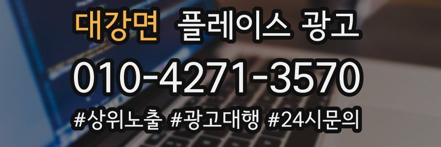 대강면 플레이스 광고