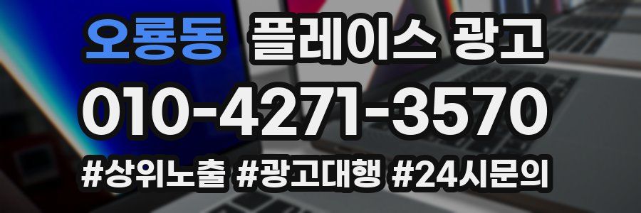 오룡동 플레이스 광고
