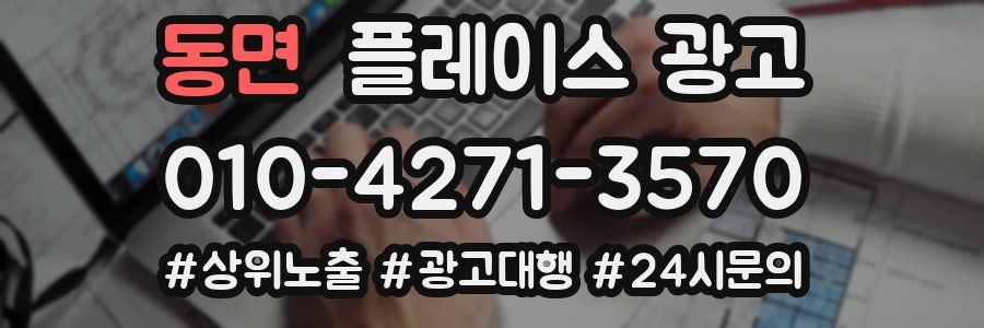 동면 플레이스 광고