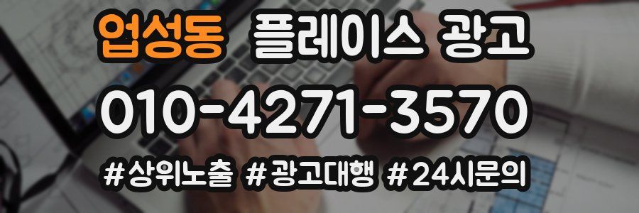 업성동 플레이스 광고