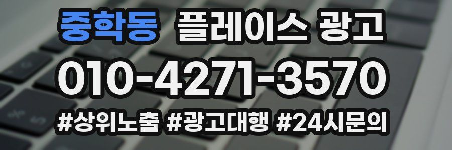 중학동 플레이스 광고