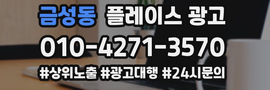 금성동 플레이스 광고
