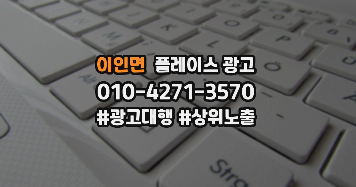이인면 플레이스 광고