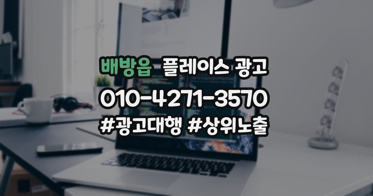 배방읍 플레이스 광고