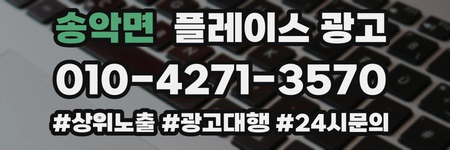 송악면 플레이스 광고