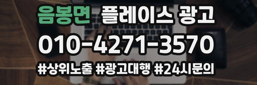 음봉면 플레이스 광고