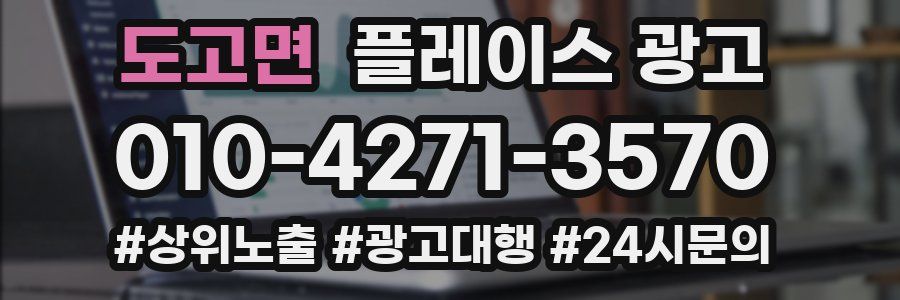 도고면 플레이스 광고