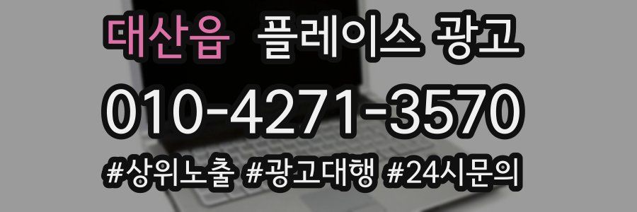 대산읍 플레이스 광고
